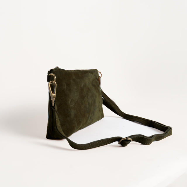 Zeroassoluto-Pochette top grain leather - militare