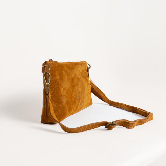 Zeroassoluto-Pochette top grain leather - miele