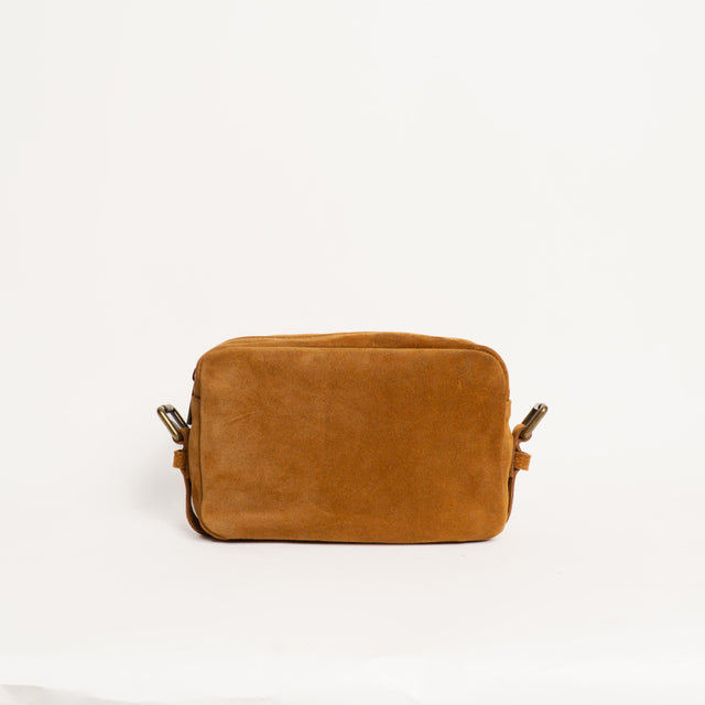 Zeroassoluto-Borsa tracolla top grain leather - miele