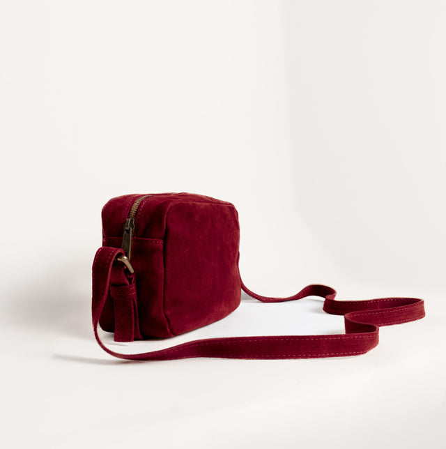 Zeroassoluto-Borsa tracolla top grain leather - vino