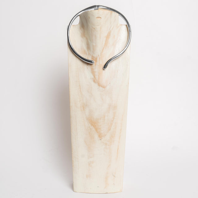 W by Whitemood-Collana rigida a goccia - silver
