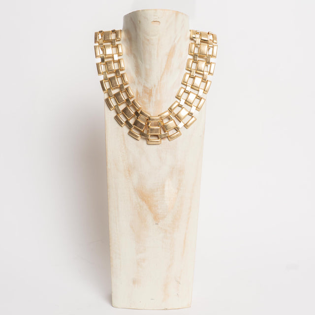W by Whitemood-Collana bavaglino intrecciato - gold