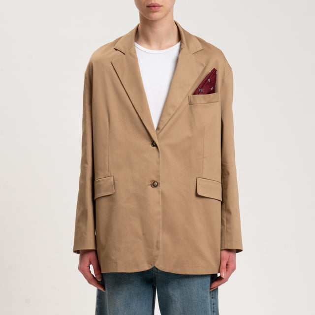 Tensione in-Giacca con bandana - cognac