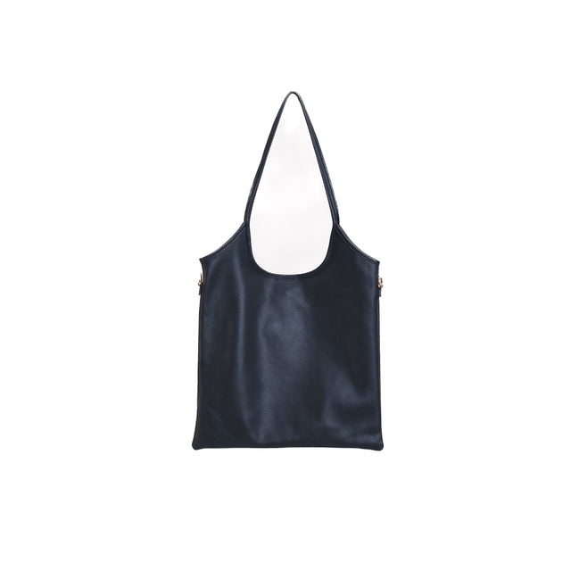 Bolso shopper de piel W by Whitemood - azul