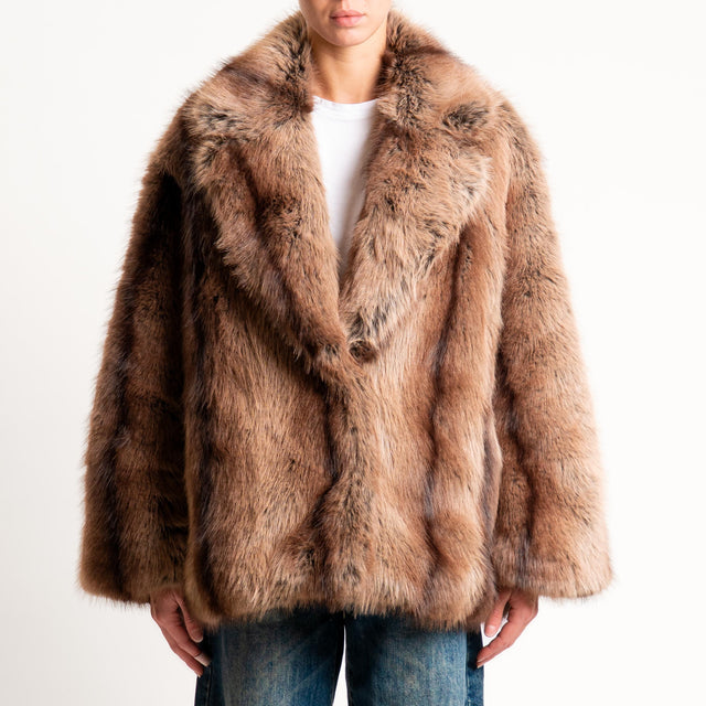 Dixie- Ecopelliccia - moro/beige