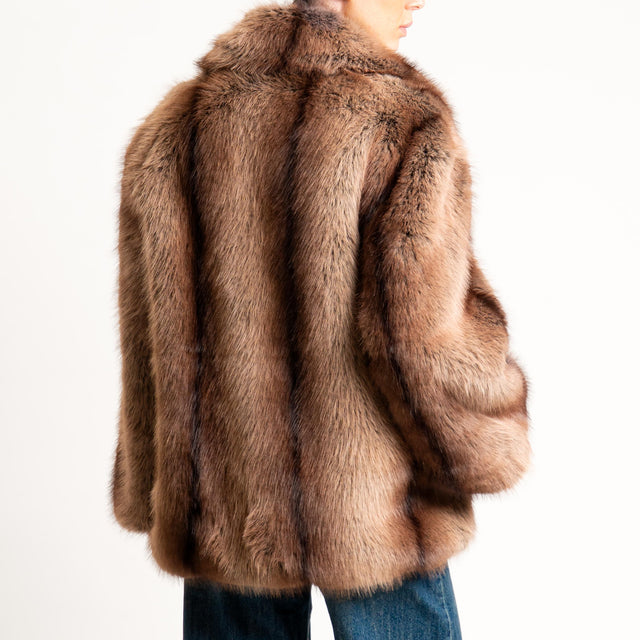 Dixie- Ecopelliccia - moro/beige