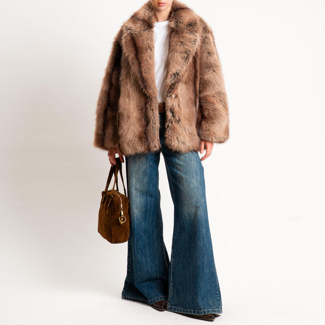 Dixie- Ecopelliccia - moro/beige