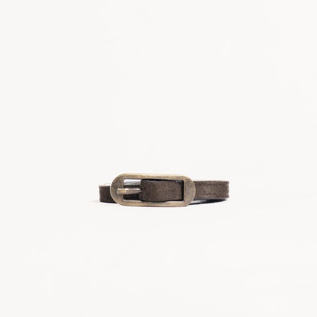 Zeroassoluto-Cintura fina genuine leather high qua - moro