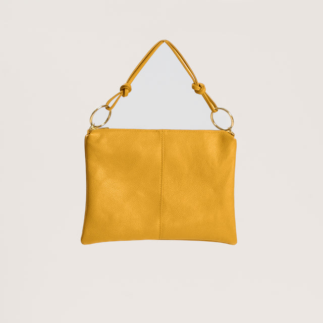 W by Whitemood-Borsa a spalla in pelle - Senape