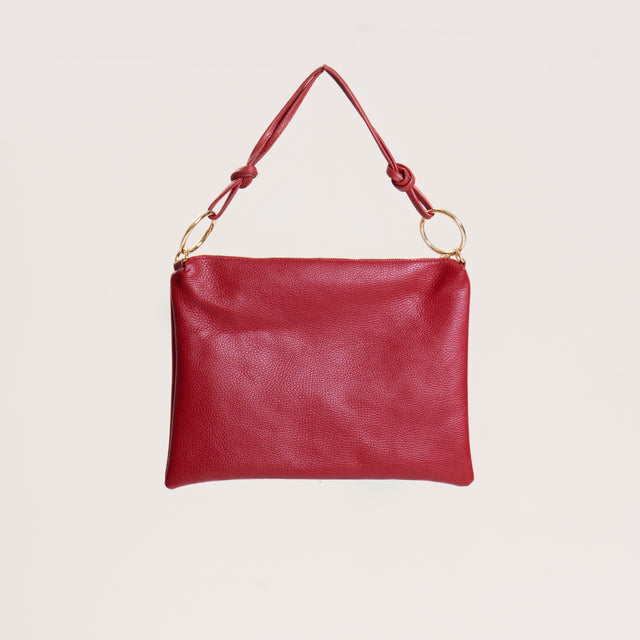 W by Whitemood-Borsa a spalla in pelle - rosso