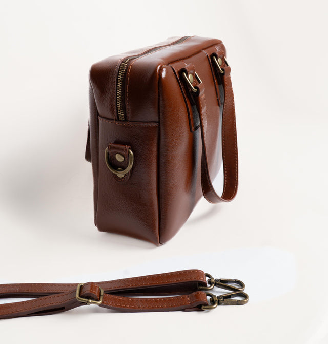 Zeroassoluto-Borsa a mano genuine leather high quality - cuoio
