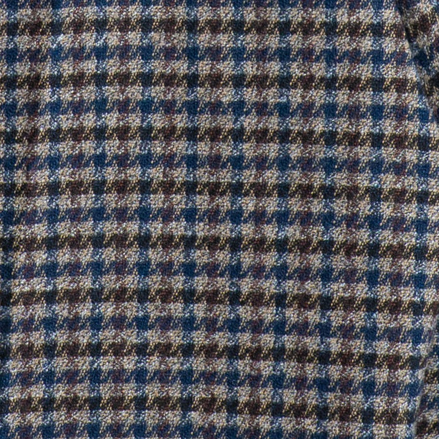 Zeroassoluto-Pantalone GENNY comfort elasticizzato - pied de poule grigio/moro/blu