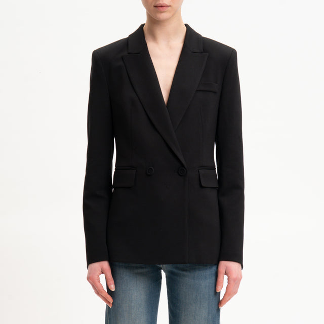 Chaqueta cruzada imperial negra