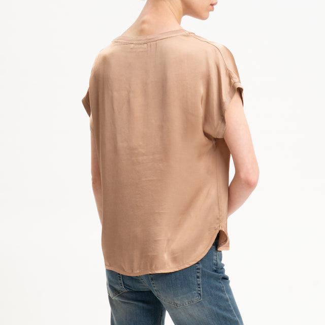 Blusa ecológica con bordes de lurex - phard