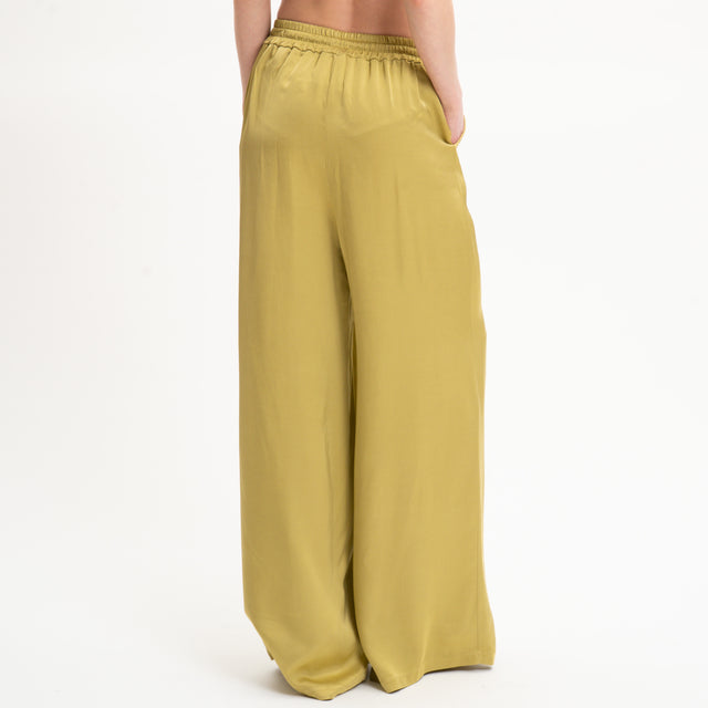 Eco-Pantalone palazzo con coulisse - olio