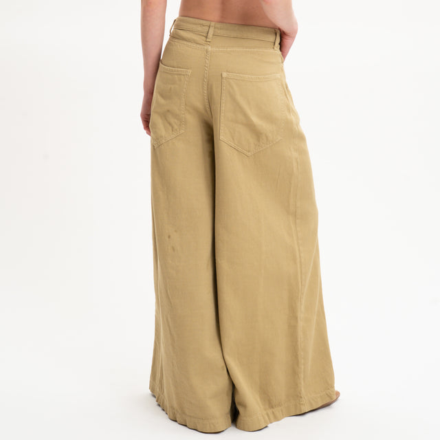 Eco-Jeans bottoni gioiello - salvia