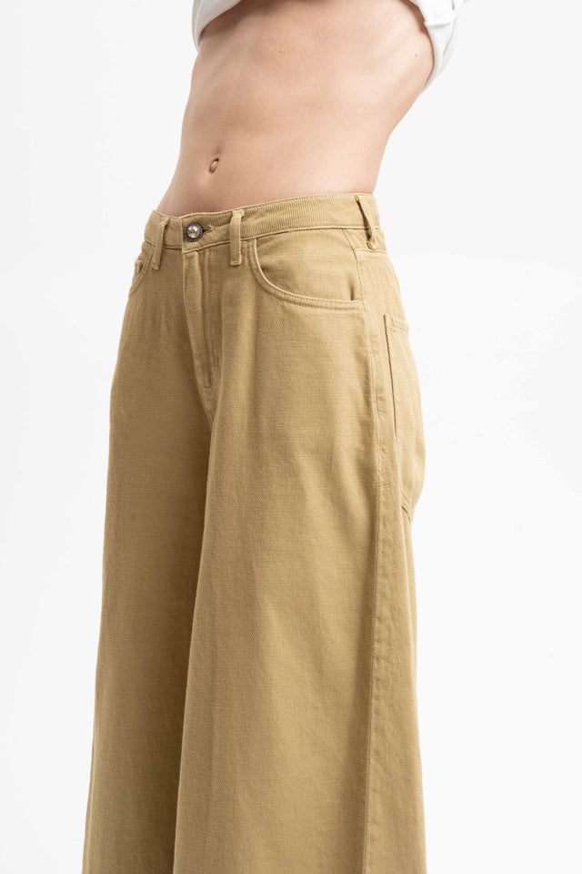 Eco-Jeans bottoni gioiello - salvia