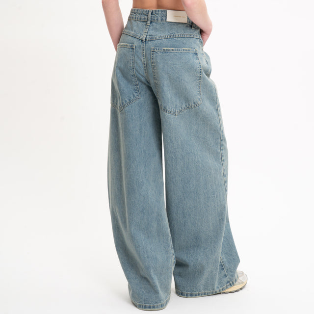 Tensione in-Jeans GIUSI wide leg superpocket - denim
