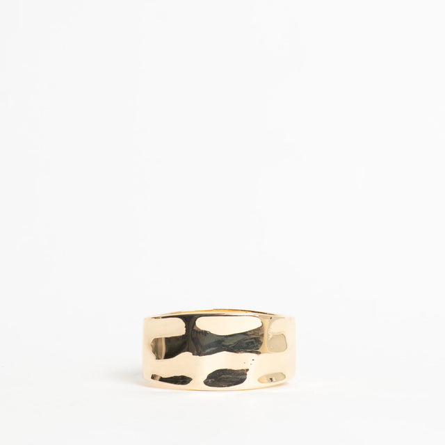W by Whitemood-Bracciale rigido martellato - gold