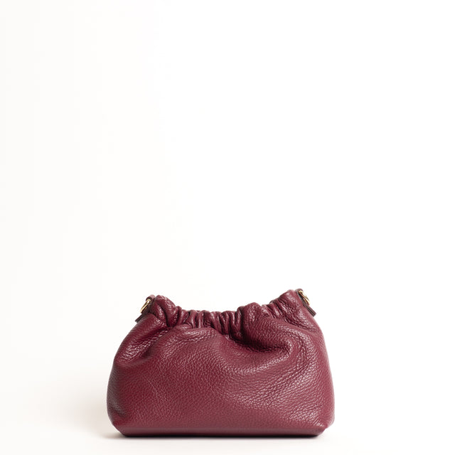 W by Whitemood-Mini pouch con catena - vino