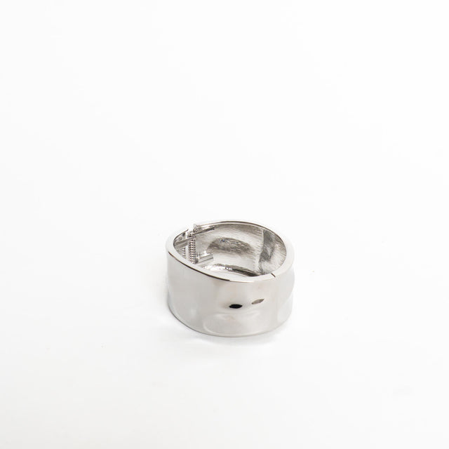 W by Whitemood-Bracciale rigido martellato - silver