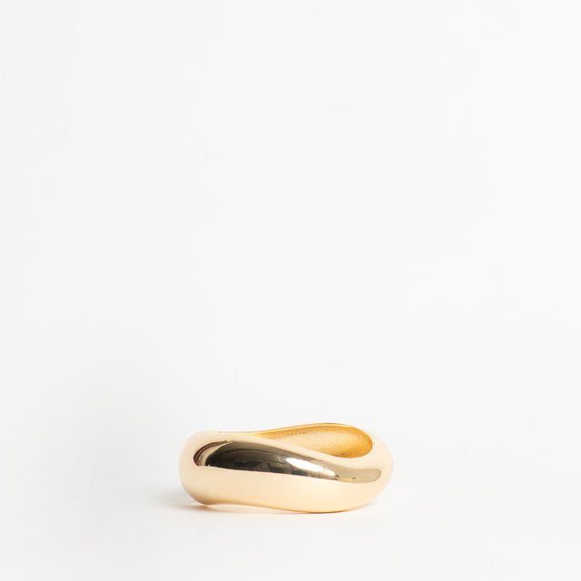 W by Whitemood-Bracciale rigido ondulato lucido - gold