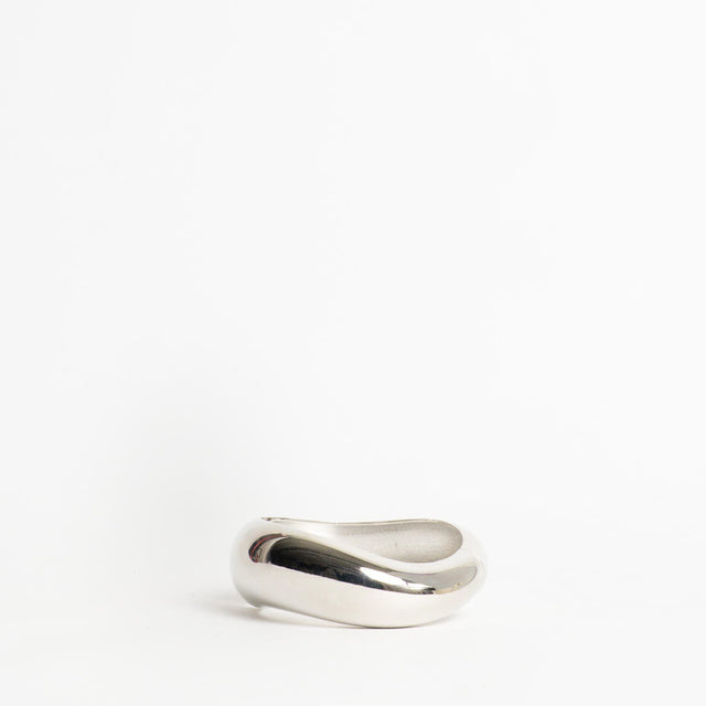 W by Whitemood-Bracciale rigido ondulato lucido - silver