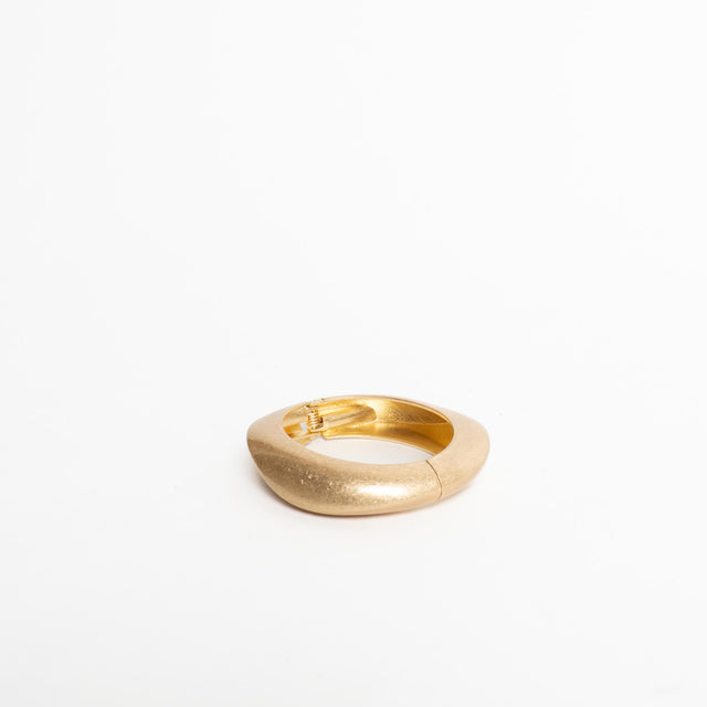 W by Whitemood-Bracciale rigido ondulato opaco - gold