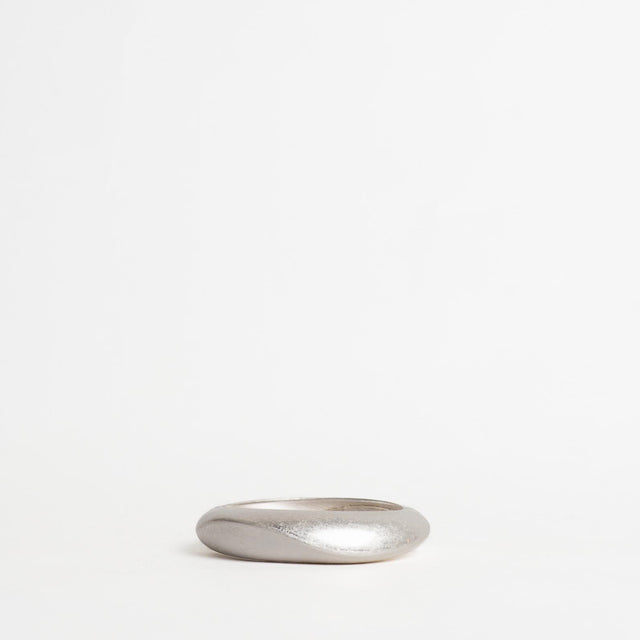 W by Whitemood-Bracciale rigido ondulato opaco - silver