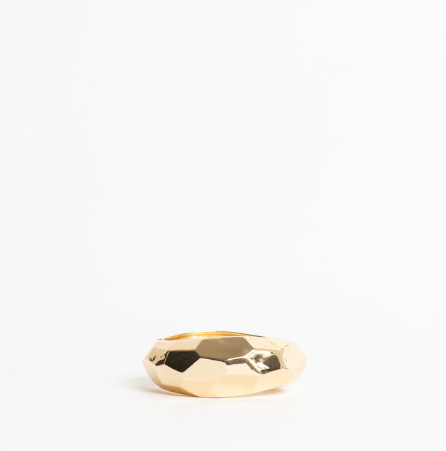 W by Whitemood-Bracciale rigido martellato - gold