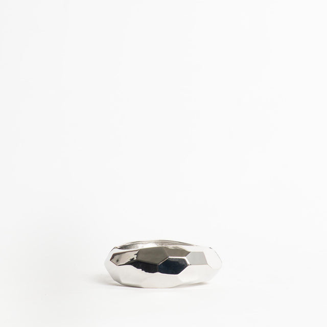 W by Whitemood-Bracciale rigido martellato - silver