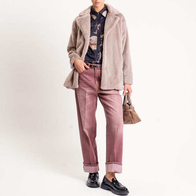 Anonyme-Ecopelliccia con tasche - taupe