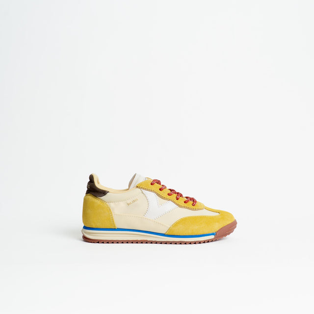 Victoria-Sneakers effetto camoscio - amarillo