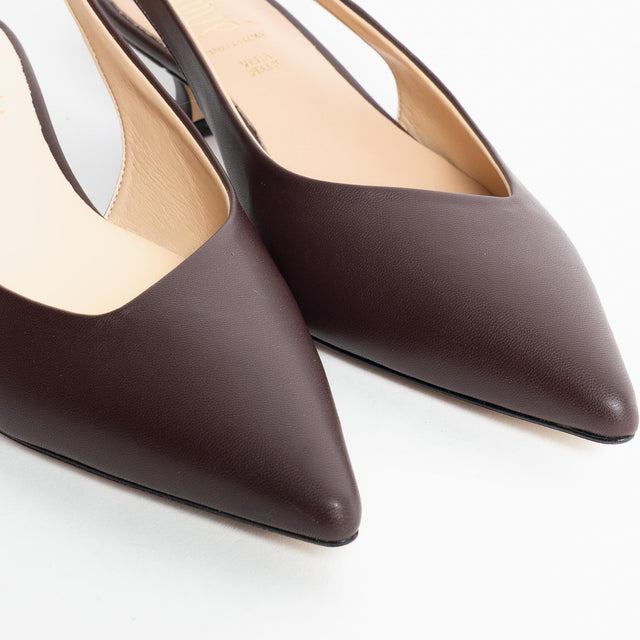 Ovyè- Slingback a punta - moro