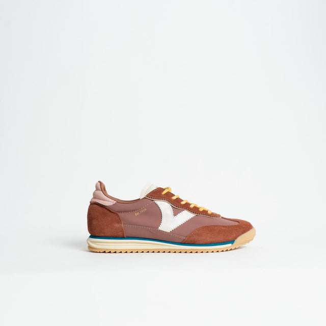 Victoria-Sneakers effetto camoscio - terra