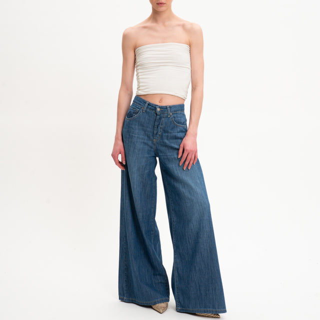 Zeroassoluto-Jeans JULIETTE tela slegata super light - denim