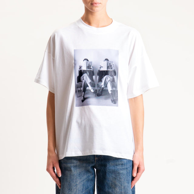Vicolo-T-shirt stampa - bianco