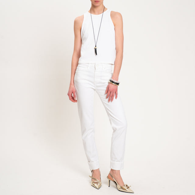 Vicolo-Jeans DAISY slim fit cropped fit - bianco
