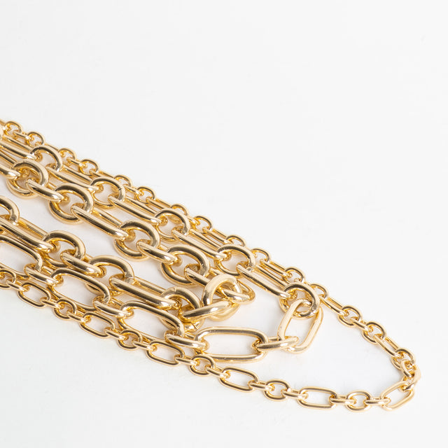 W by Whitemood-Collana tripla catena - gold