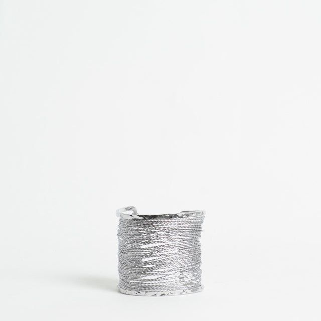 W by Whitemood-Bracciale polsiera multifilo - silver
