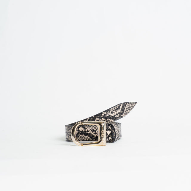 Vicolo-Cintura pitonata - burro/nero