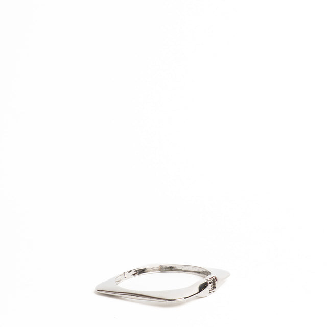 W by Whitemood-Bracciale rigido suadrato slim - silver