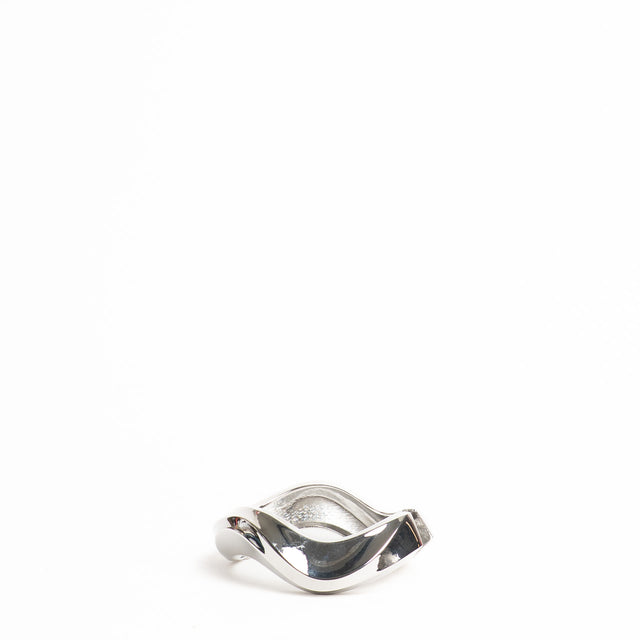 W by Whitemood-Bracciale rigido ondulato lucido - silver