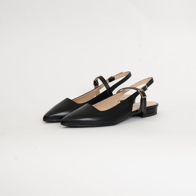Divine Follie-Slingback a punta - nero