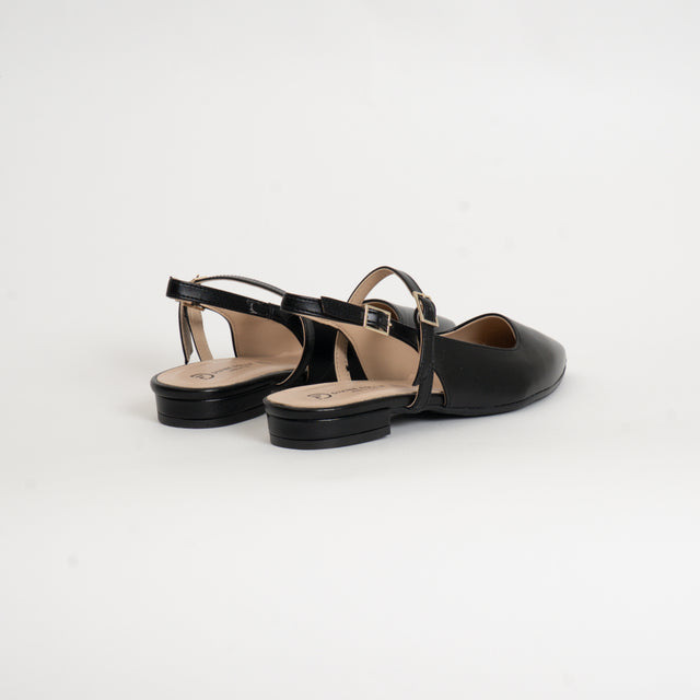 Divine Follie-Slingback a punta - nero