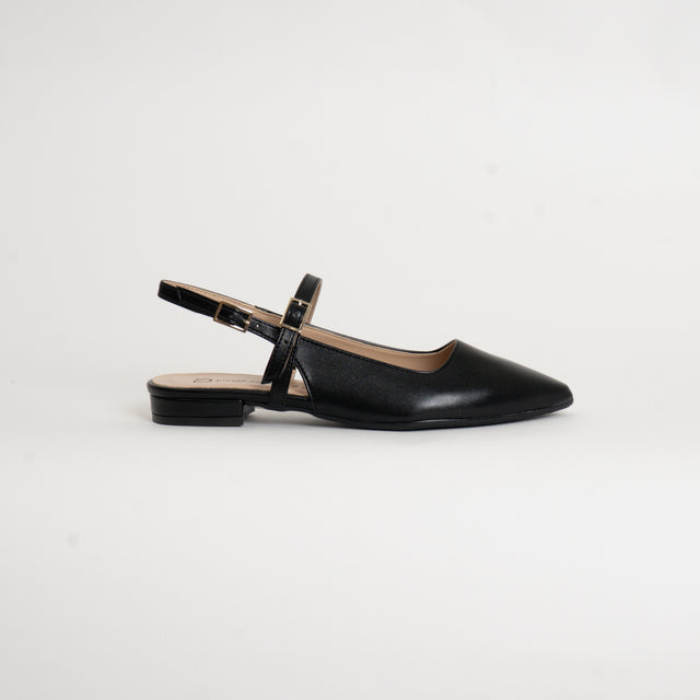 Divine Follie-Slingback a punta - nero