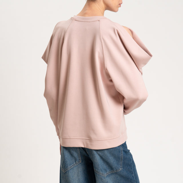 Tensione in-Felpa cut out - rosa