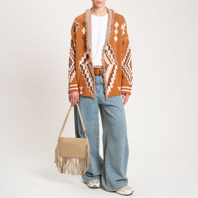 Divine Follie-Mocassino in camoscio - cioccolato