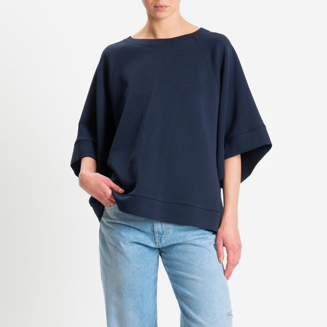 Tensione in-Felpa light tessuto elasticizzato - blu