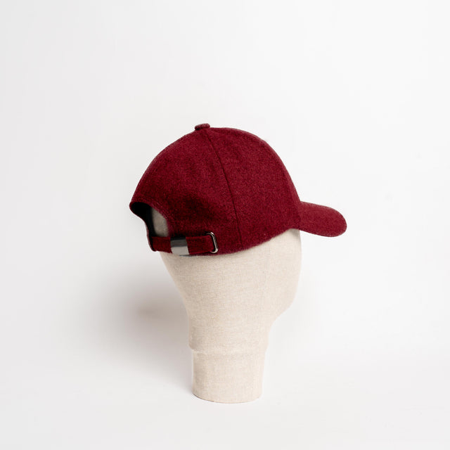 W by Whitemood- Cappello con visiera misto lana - vino